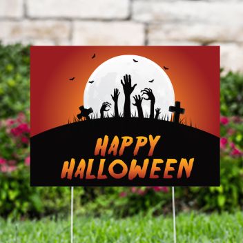 Happy Halloween Spooky Yard Signs