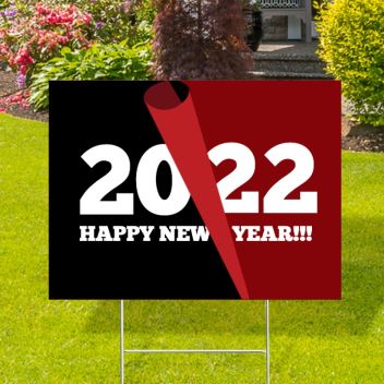 Turning the Page New Year Yard Signs