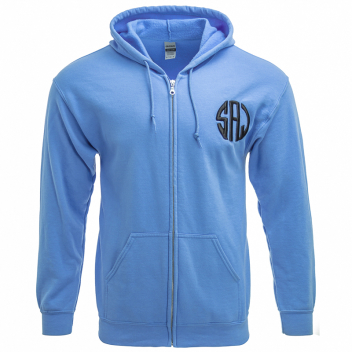 Custom Embroidered Unisex Full Zip Hoodies