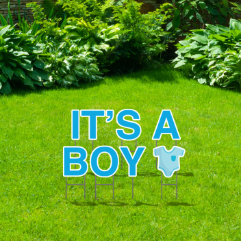 Pre-Packaged It's A Boy Yard Letters