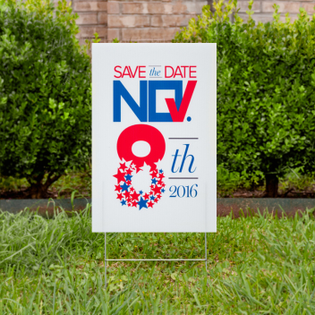 Custom 18" x 12" Vertical Yard Signs