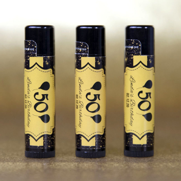 Natural Lip Balm in Black Tube - Full Color