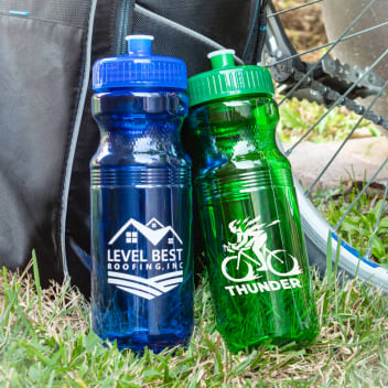 24 Oz Translucent Sports Water Bottles