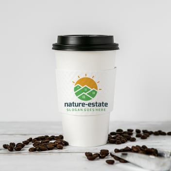 Custom Premium Embossed White Cup Sleeves