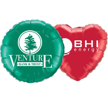 18 Inch Foil Balloons - 3 Imprint Colors