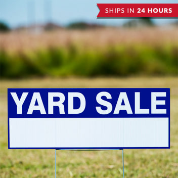 Custom 9" x 24" Yard Signs