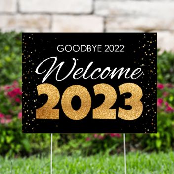 Goodbye 2022 Welcome 2023 Yard Signs