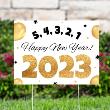 New Year Countdown 2023 Yard Signs