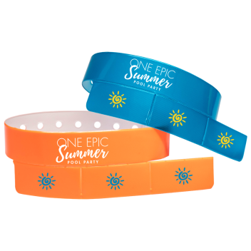 Custom 3-Tab Vinyl Wristbands