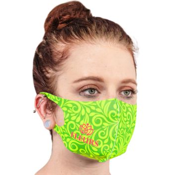 Fluorescent Neon Soft Fabric Reusable Face Masks