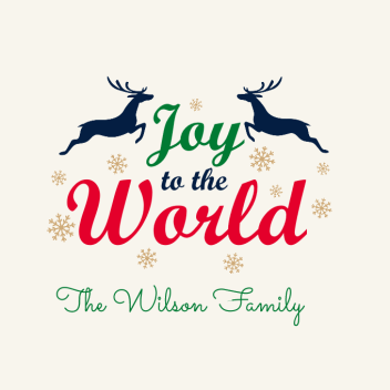 Personalized Joy To The World Christmas Yard Signs