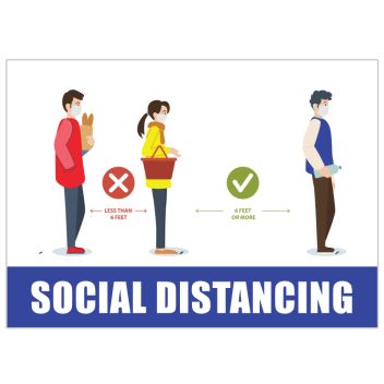 Social Distancing Infographic Stickers