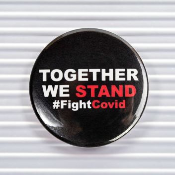 Together We Stand Social Distancing Pin Buttons