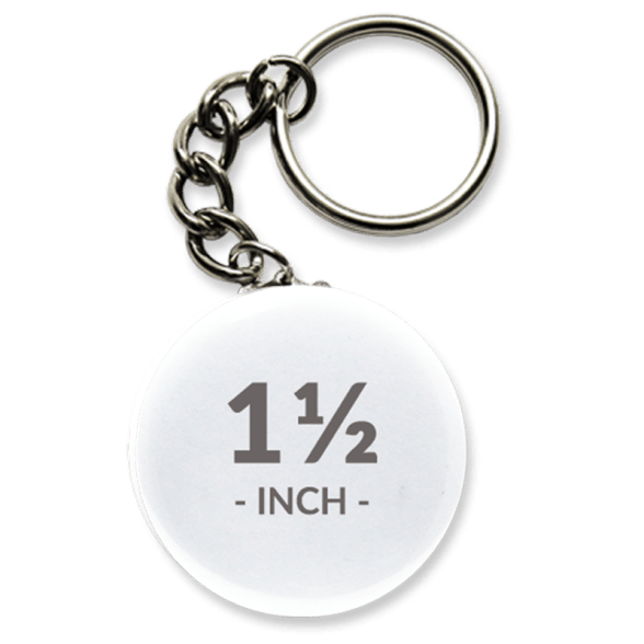 1 1/2 Inch Round Key Chain Buttons