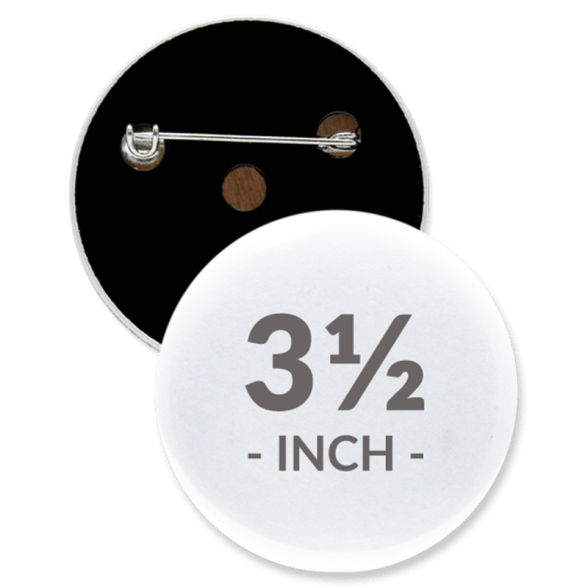 3 1/2 Inch Round Custom Buttons