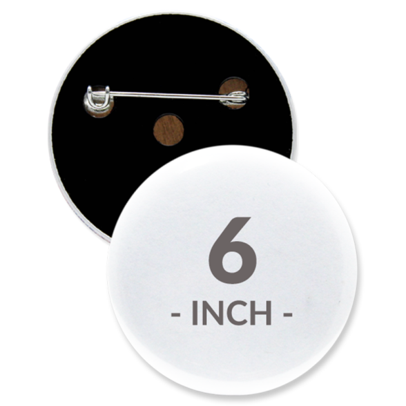 6 Inch Round Custom Buttons
