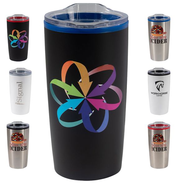 Color Splash Economy 20 Oz Stainless Steel Tumblers - Full Color