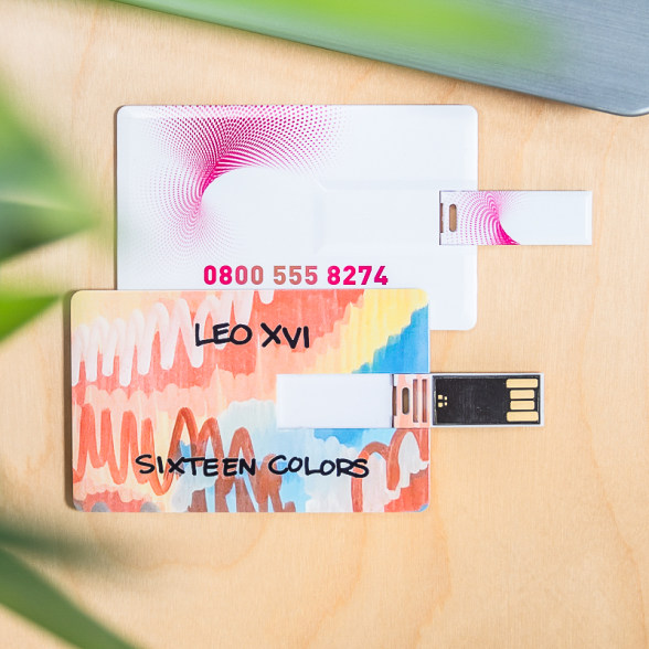 Custom Business Card Flip USB Flash Drives