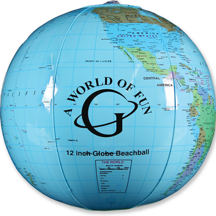 Globe Beach Ball - 16 Inch - Globes-general