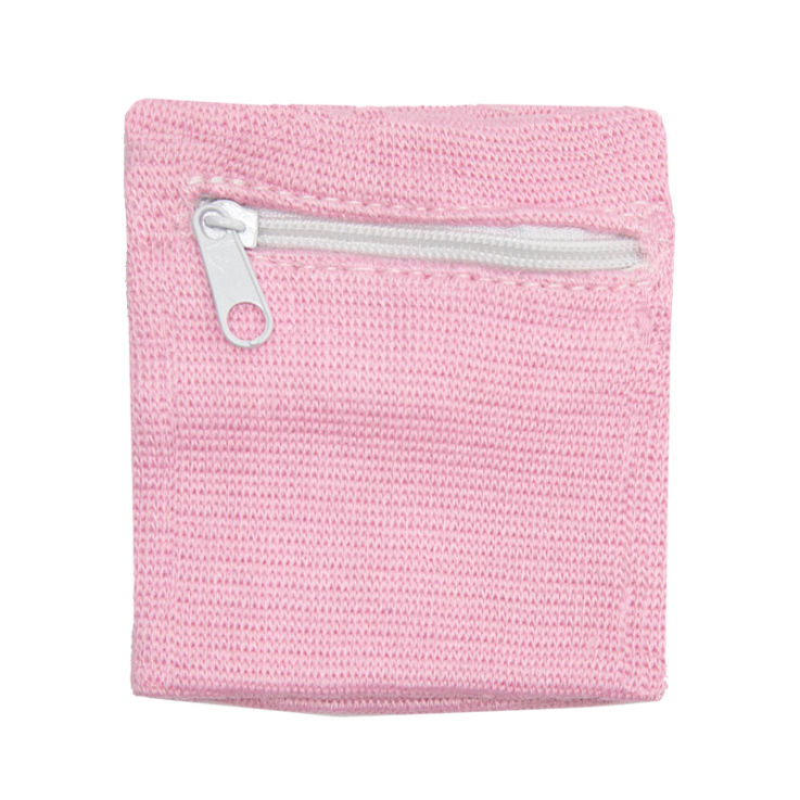18. Zipper Sports Wristband Wallet Pouch Pink - Sweatband