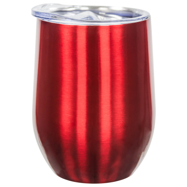 12 Oz. Laser Engraved Stainless Steel Wine Tumblers Red Blank - Tumbler