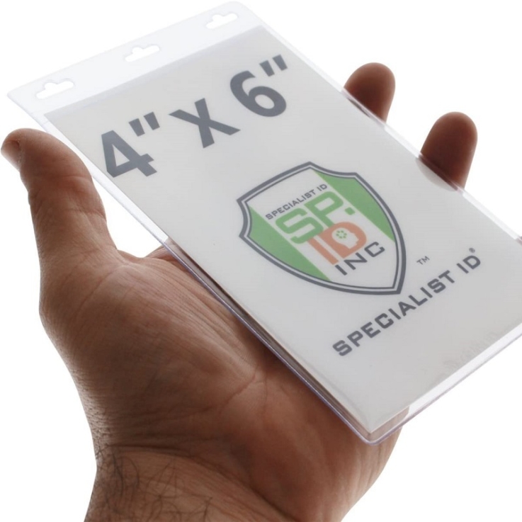 Vertical 6 X 4 Inch Badge Holder - 