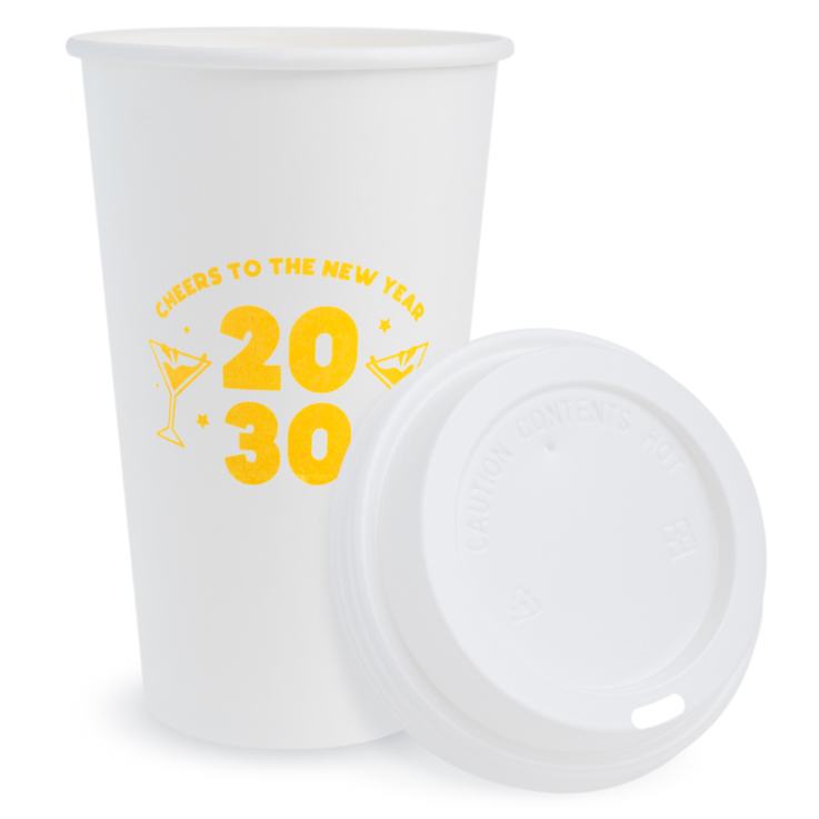 Custom 16 Oz. Paper Hot Cups - 