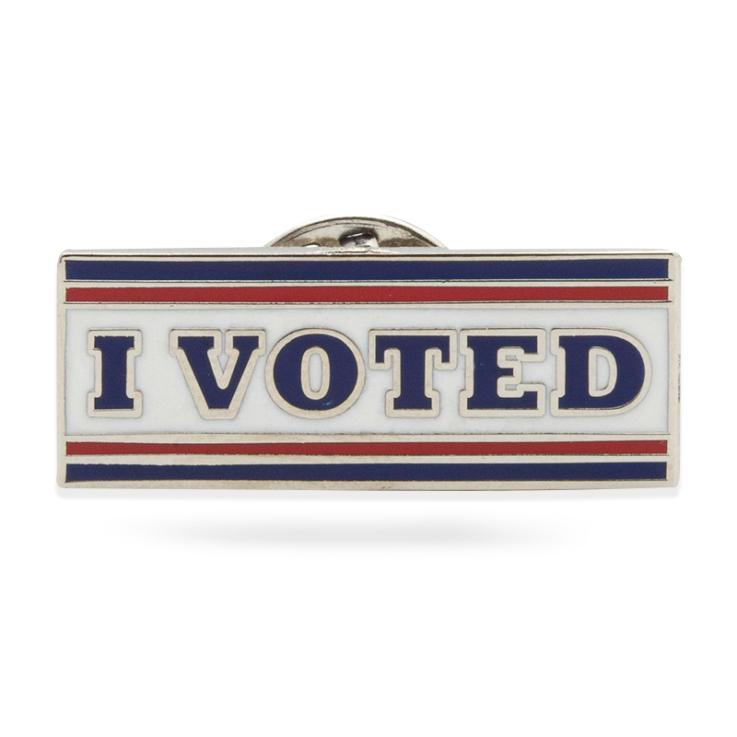I Voted Stock Lapel Pins - Voting