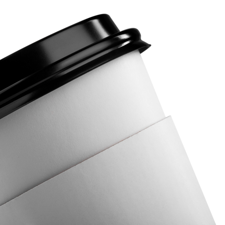 02Custom Traditional White Cup Sleeves - Paper Cup Sleeves