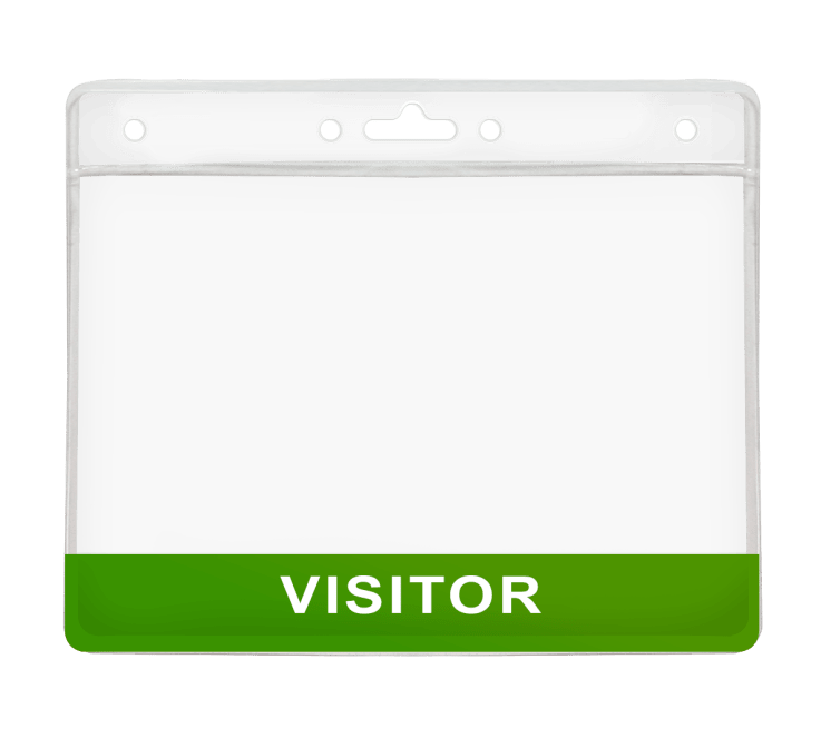 Visitor - Green - Visitor Badge Holder