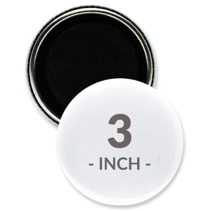 3 Inch Round Magnet Buttons - Imprint Buttons