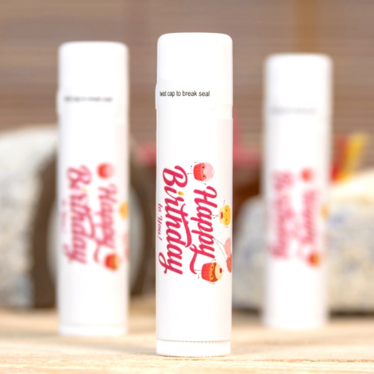 Custom SPF 15 Beeswax Lip Balms - Full Color - 