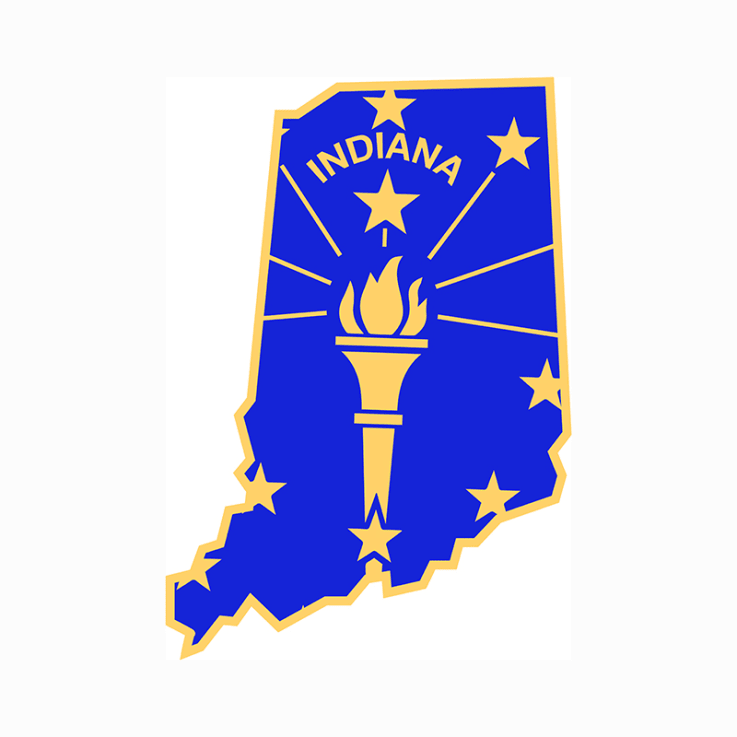 Indiana Stock Lapel Pins - Lapel Pin