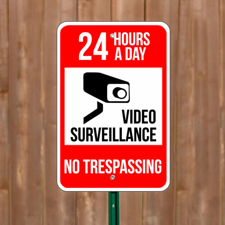 Surveillance Zone - Custom Parking Signs