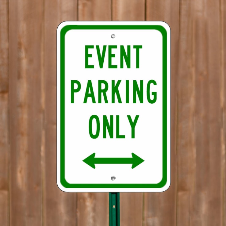 Event Parking - Custom Parking Signs