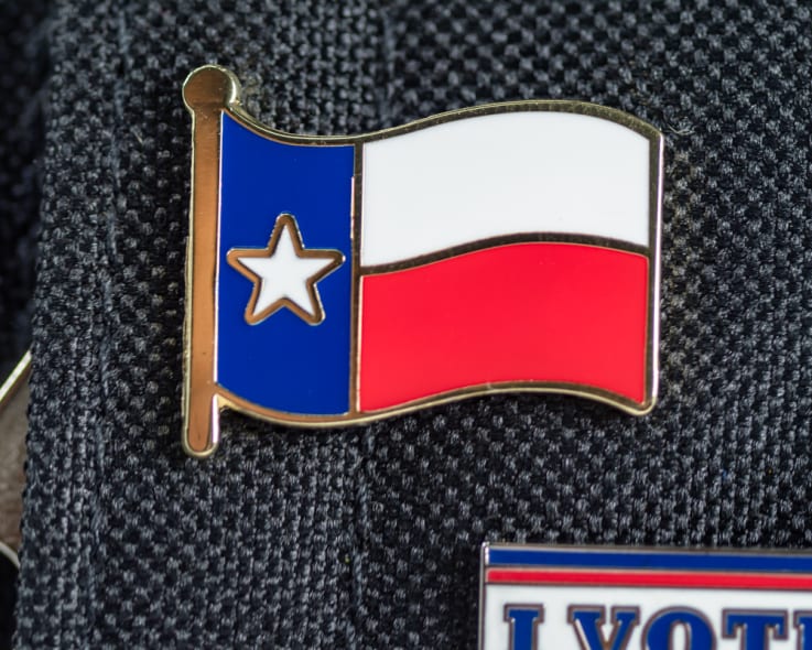 TX Flag - Lapel Pin