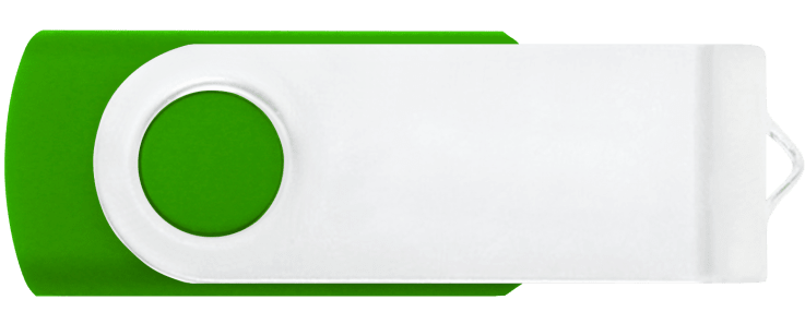 Green 362 - White - Flash Drive