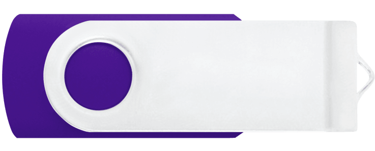Violet 268 - White - Flash Drive