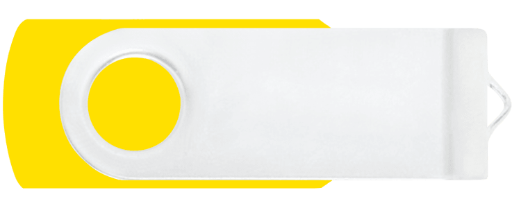 Yellow - White - Flash Drive