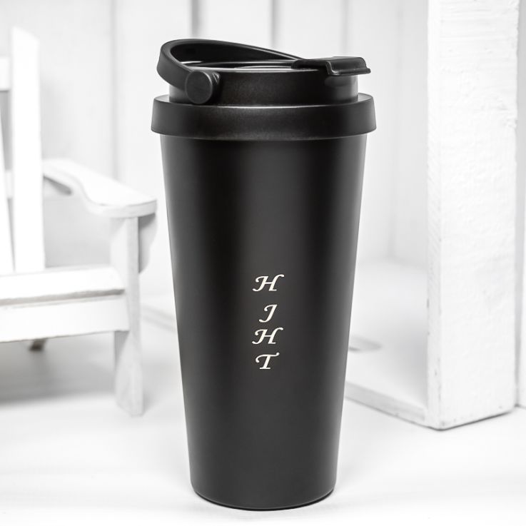17 Oz. Laser Engraved Travel Coffee Tumblers With Handle - Laser Engraved