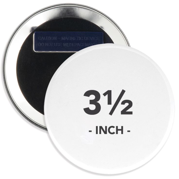 3.5 Inch Round Wearable Clothing Magnet Buttons - Wearable