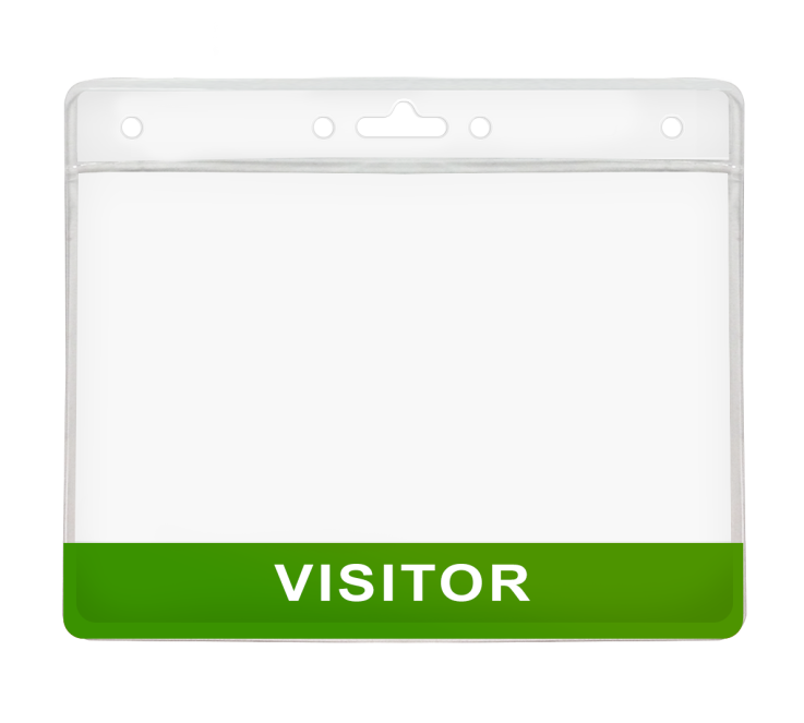 Visitor - Green - Exhibitor Badge Holder
