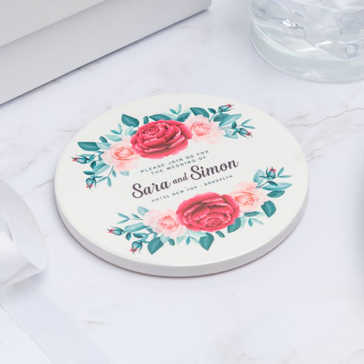 4 Inch Full Color Round Ceramic Coasters - 