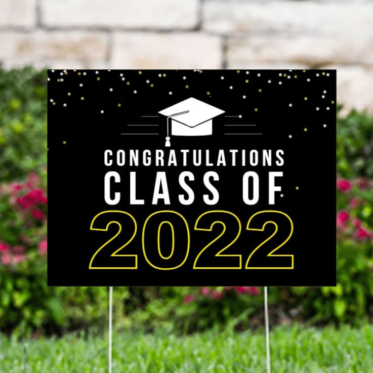 Congratulations Class Of 2022 Yard Signs - School Graduation