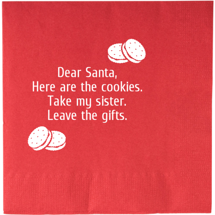 Dear Santa #87656 - Cheap Napkins