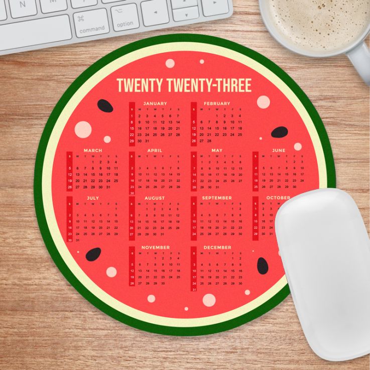 Full Color Calendar Circle Mouse Pads - Calendar Custom Made