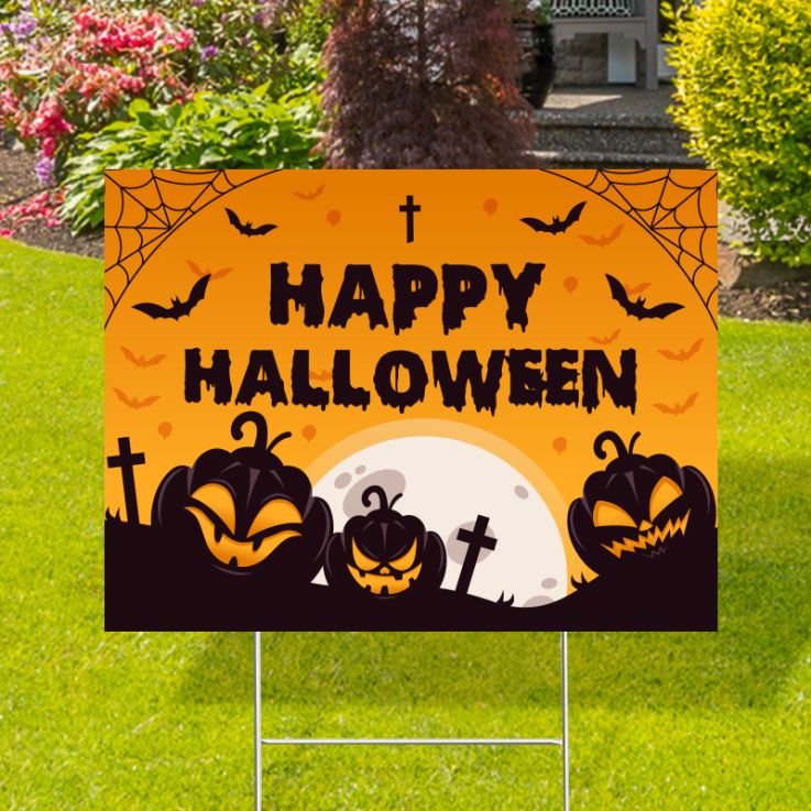 Happy Halloween Yard Signs - Halloween Yard Signs