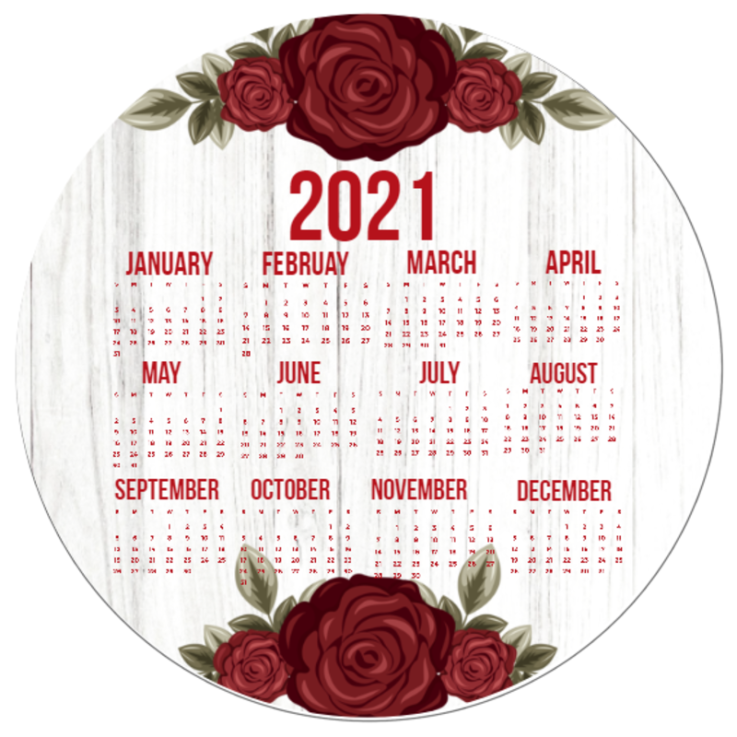 Mouse Pad Calendar 2021 #124376 - Mouse Pad