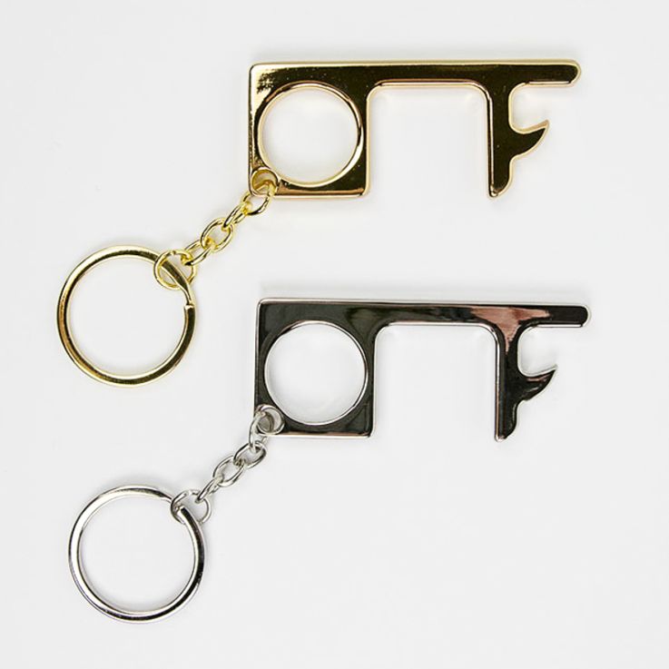 Touch Free Multi Functional Metal Keychains - Key Chain