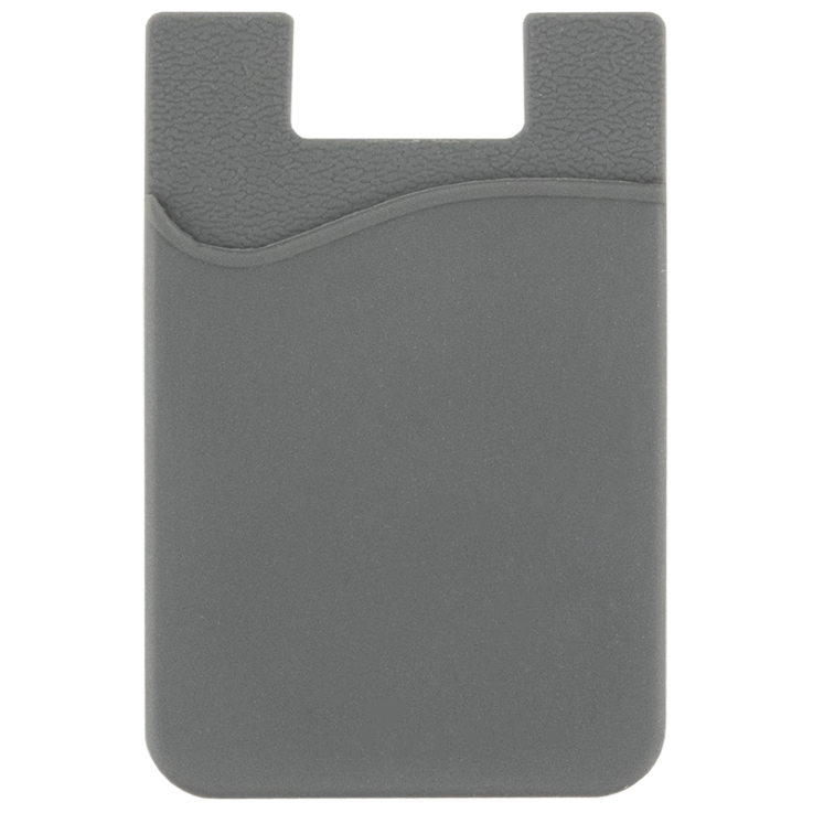 Grey - Silicone Phone Wallet